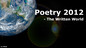 Poetry 2012: The Written World
